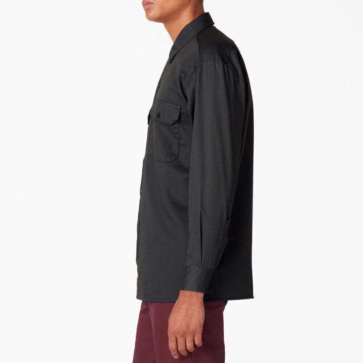 Dickies Long Sleeve Twill Work Shirt (Black) 574BK