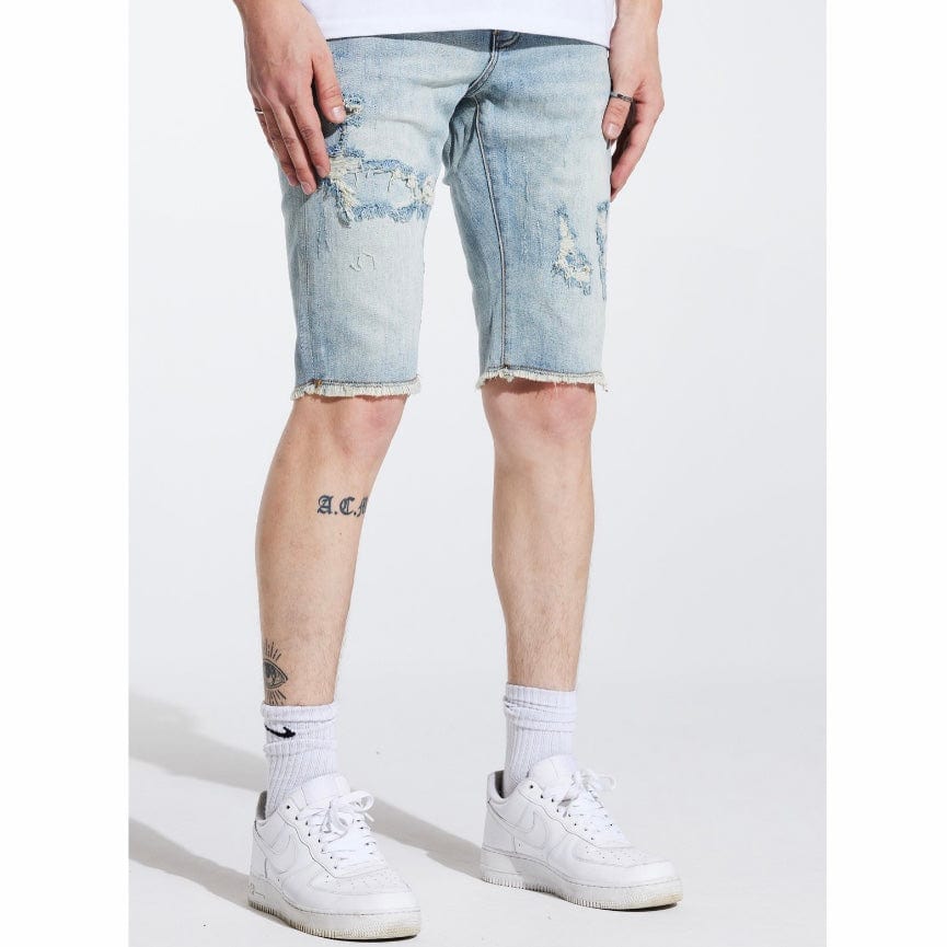 Crysp Asher Shorts (Light Wash) - CRYSPSP221-130