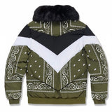 Jordan Craig Represent Bomber Jacket (Olive) 91546P