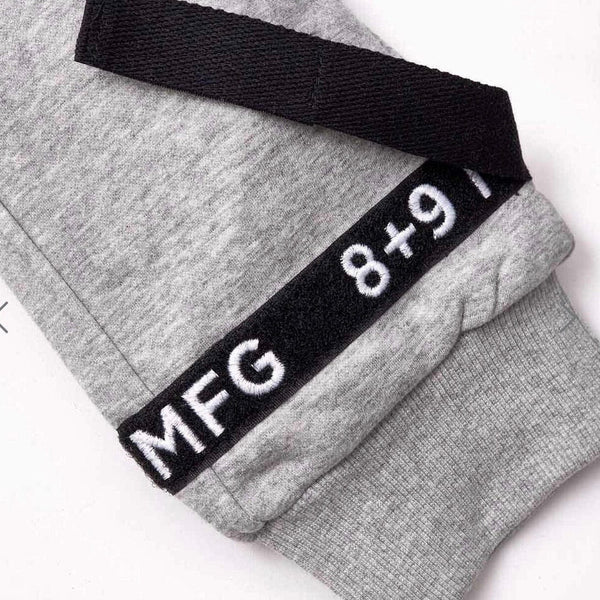 8&9 Strapped Up Fleece Sweatpants (Grey) PSTRFLGRY