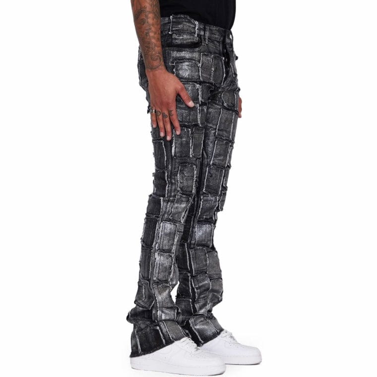 Valabasas Stacked 4444 Jeans (Grey Waxed) VLBS2214