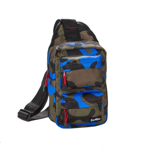 Cookies Smell-Proof Sling Bag (Blue Camo)