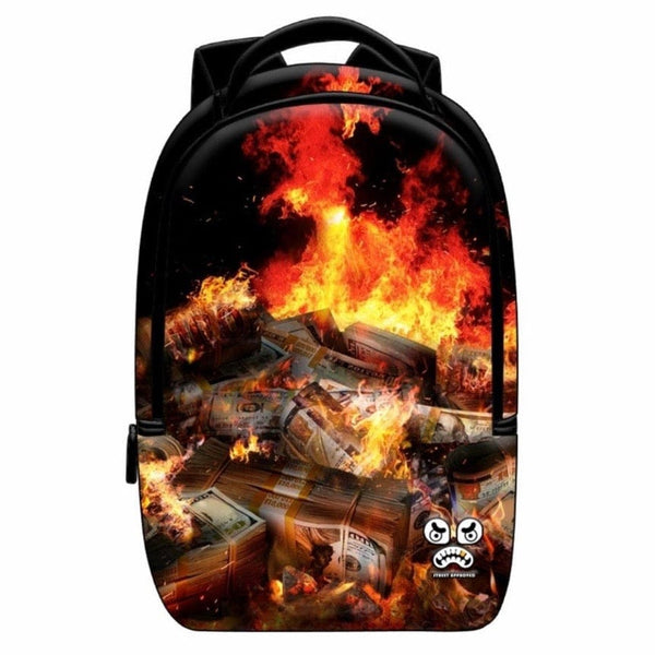 Street Approved Burning Money Backpack – City Man USA