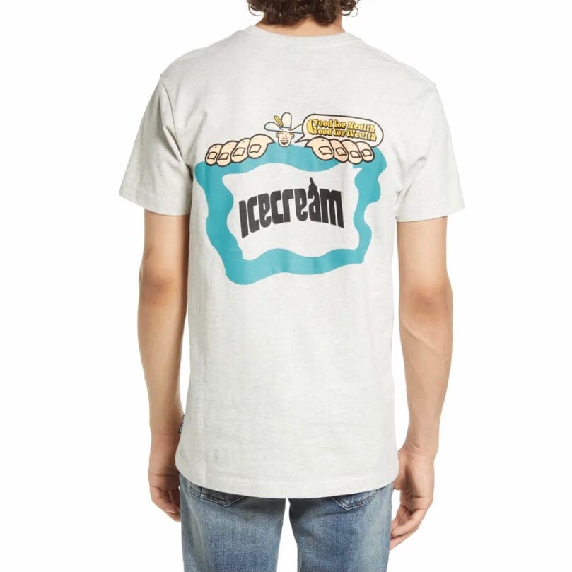 Ice Cream Health & Wealth SS Tee (Light Heather Grey) 421-2206