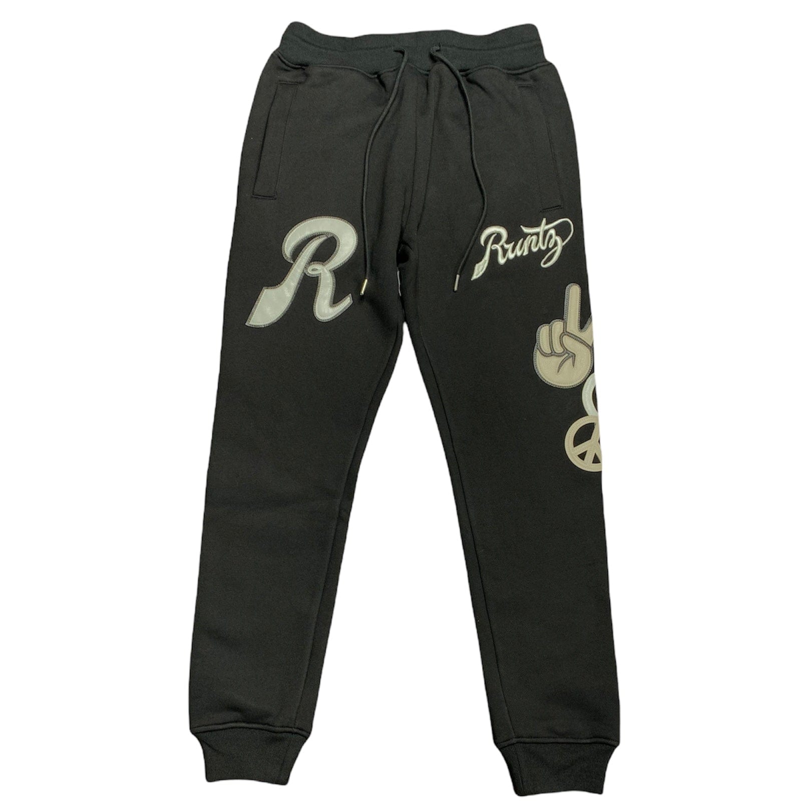 Runtz Peace & Love Joggers (White/Black) 421-36503