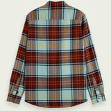 Scotch & Soda Regular Fit Checked Brushed Flannel Shirt (Combo B) 169063