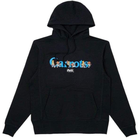 Carrots x Felt Wordmark Hoodie (Black) CF-WHD