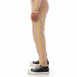 Kappa Logo Tape Anira 2 Sweatpants (Brown/Orange-Blue/Beige) 311B72W