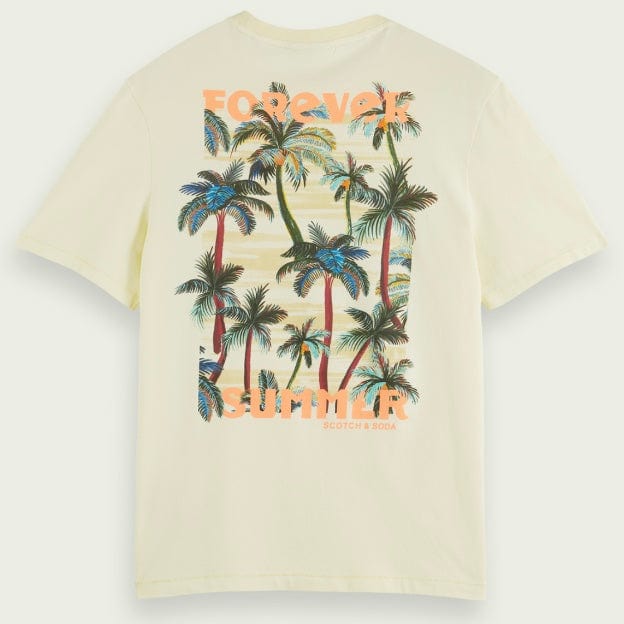 Scotch & Soda Forever Summer Artwork Tee (Banana) 171694