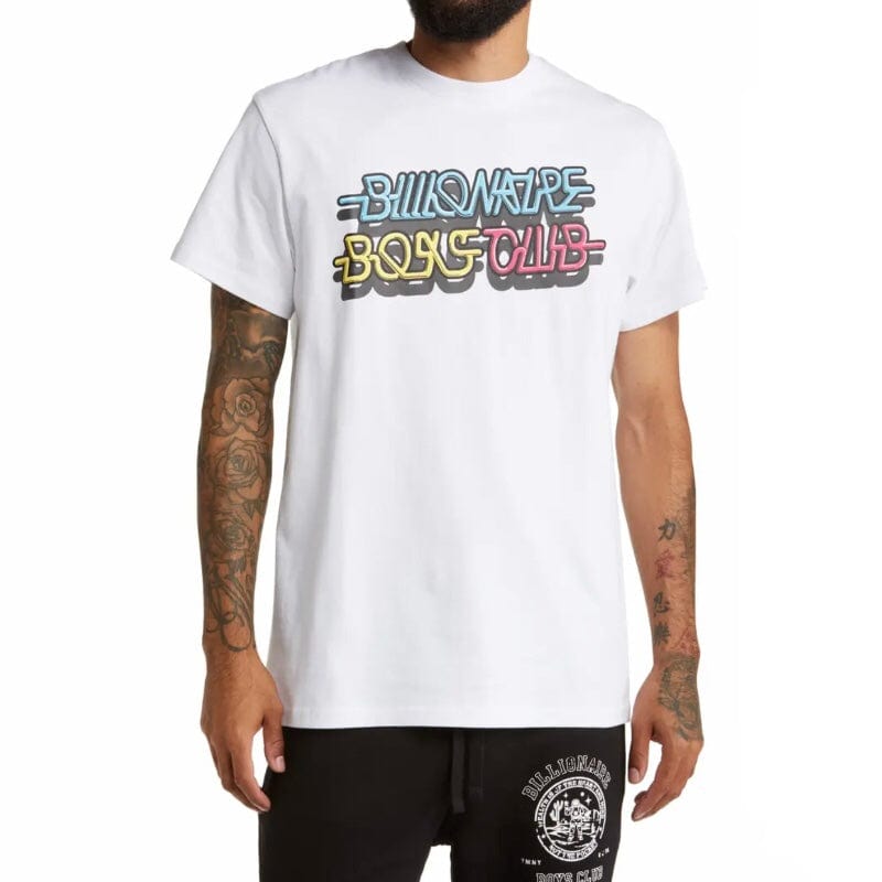 Billionaire Boys Club BB Neon SS Tee (White) 821-7211