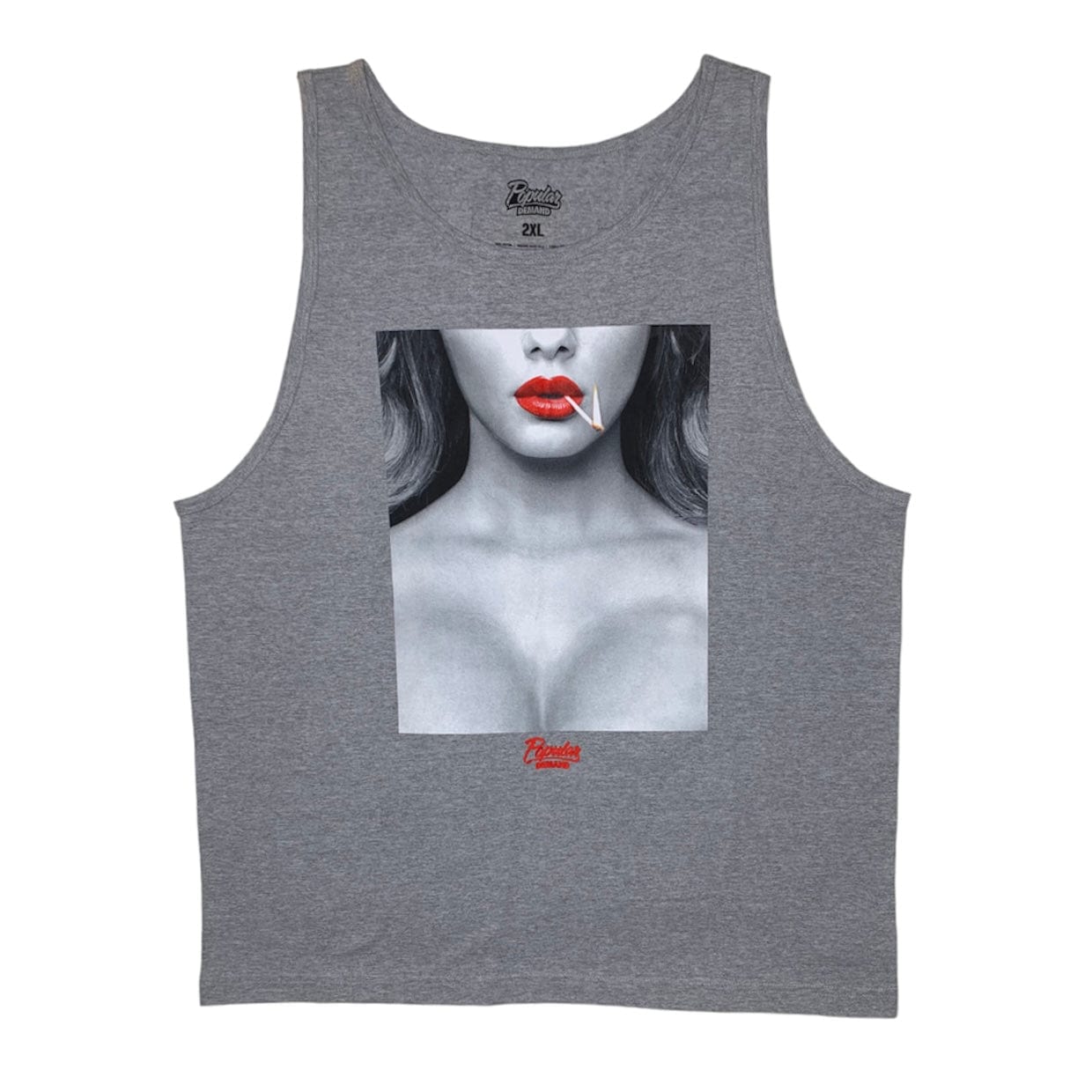 Popular Demand Match Tank Top  (Grey) - 1200