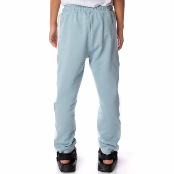 Kids Kappa Logo Tape Anira 2 Sweatpants (Light Blue/Beige) 311B72W