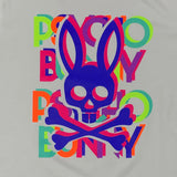 Psycho Bunny Hudson Multicolor Tee (White) B6U209S1PC