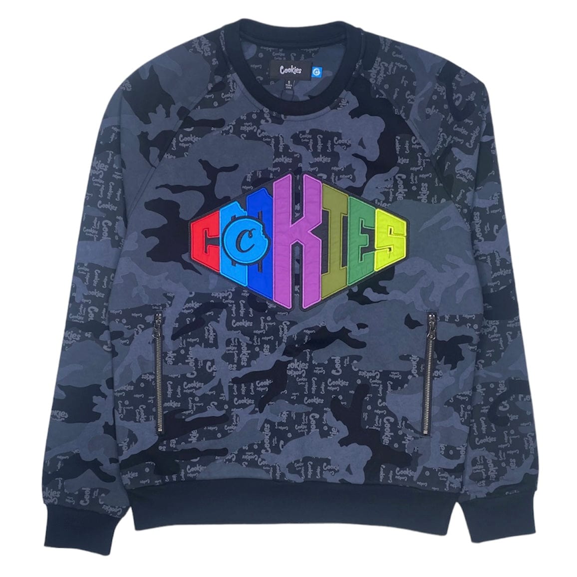 Cookies Across The Board Fleece Crewneck (Black) 1562C6502