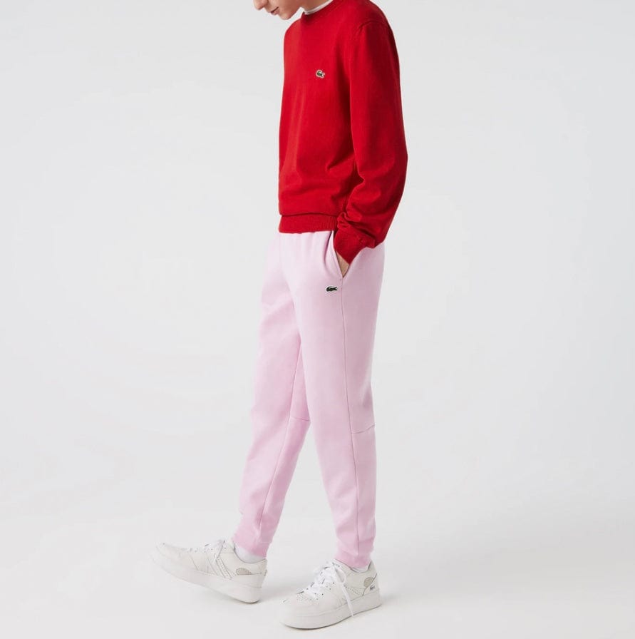 Lacoste Tapered Fit Fleece Trackpants (Pink) XH2529-51