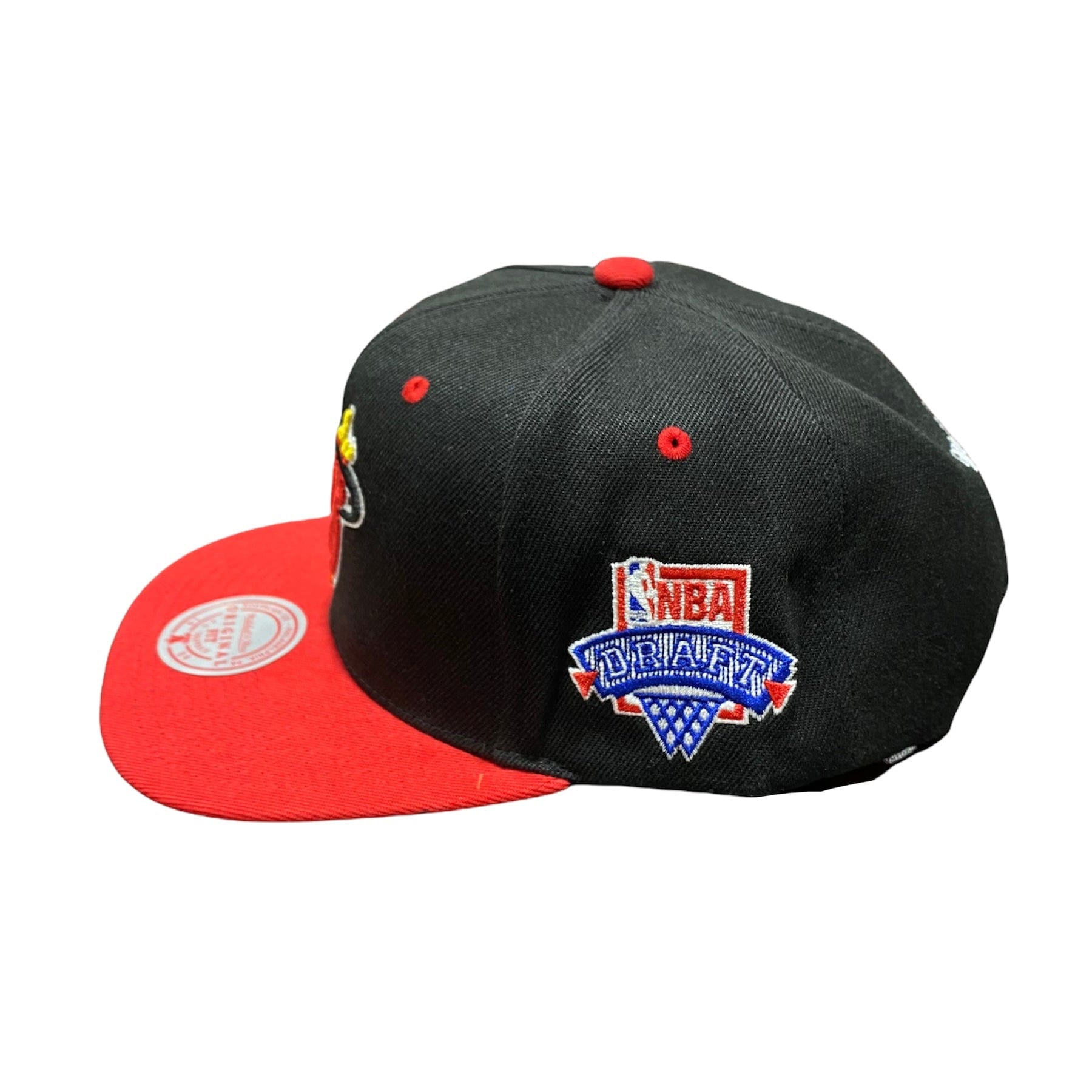 Mitchell & Ness Nba Hwc Miami Heat Lotto Pick Snapback (Black/Red)