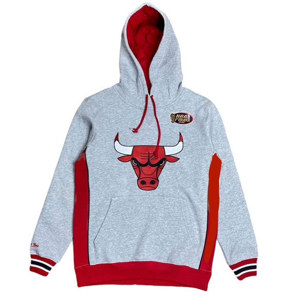Mitchell & Ness Nba Chicago Bulls Premium Fleece Hoodie (Grey/Red)