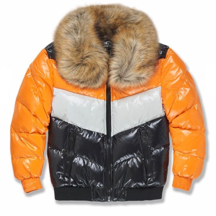 Boys Jordan Craig Sugar Hill Puffer Jacket (Total Orange) 91548B