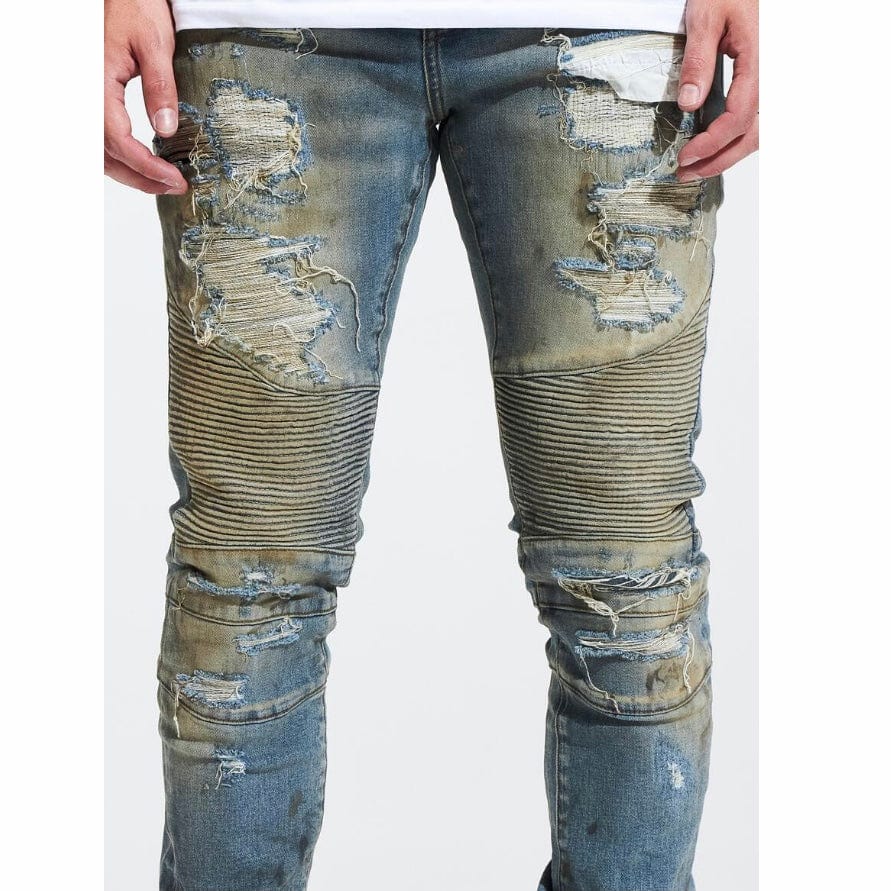 Embellish Fash Biker Denim (Sand Wash) EMBHOL21-2-7