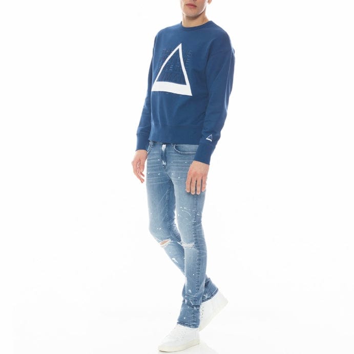 Hvman Crew Sweatshirt (Classic Blue) 322B10-CF22D