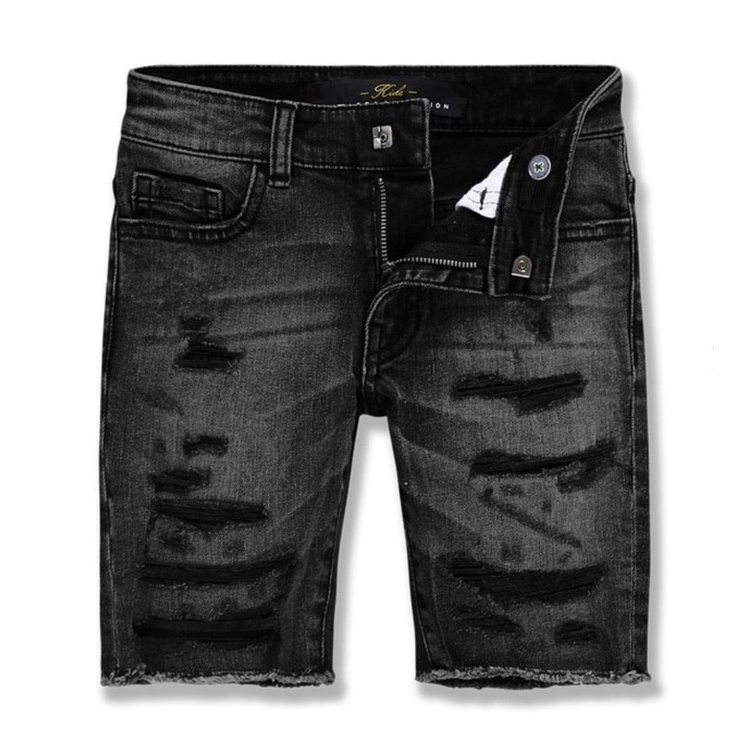 Kids Jordan Craig Abyss Denim Shorts (Black Shadow) J3165SK