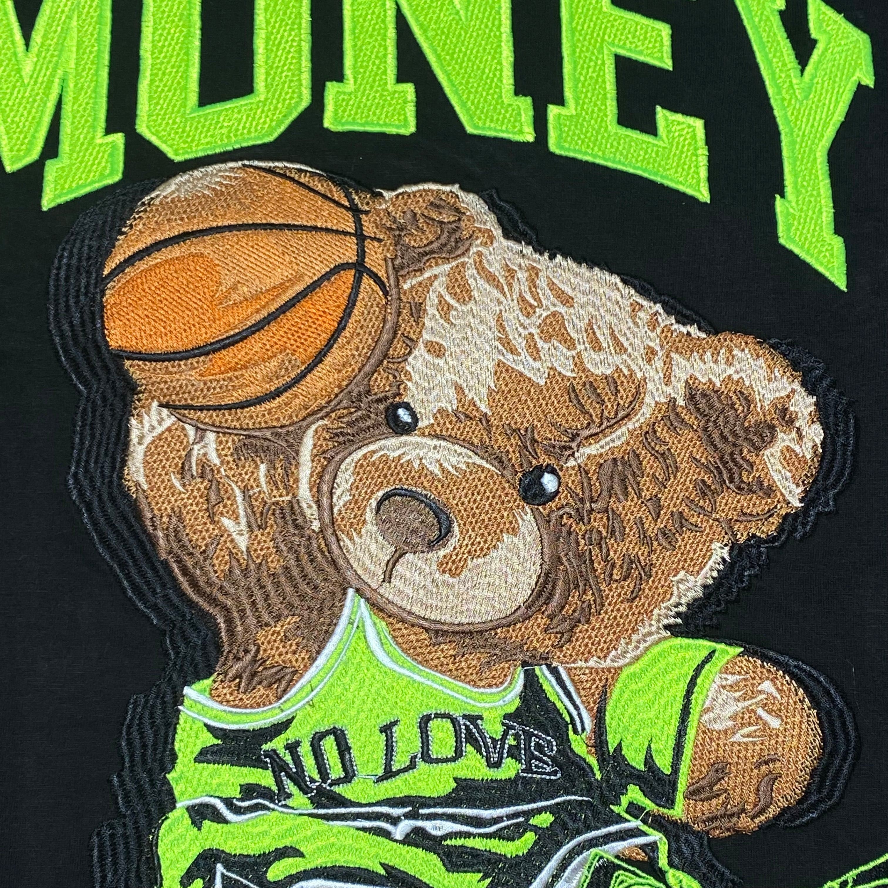 Retro Label 6s Electric Money Short Sleeve T Shirt (Black/Neon Green)