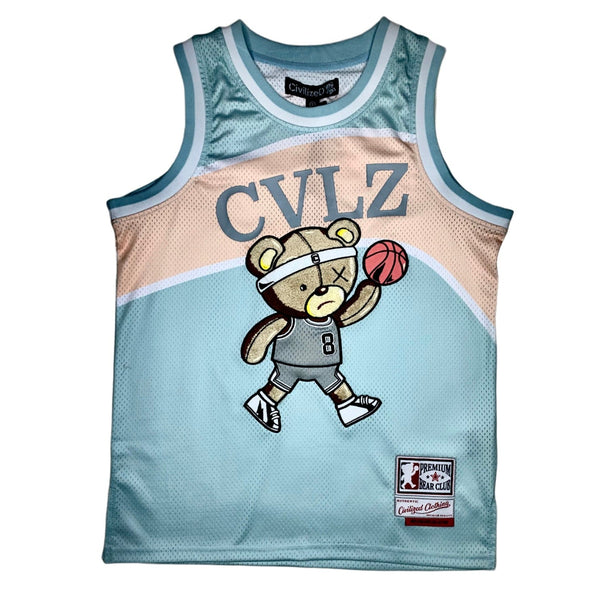 Civilized Basketball Jersey & Short Set (Light Blue) CV1512-1513