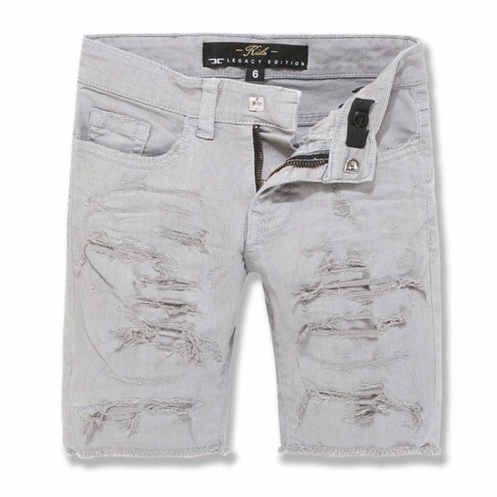 Kids Jordan Craig Tulsa Twill Shorts (Light Grey) J3187SK
