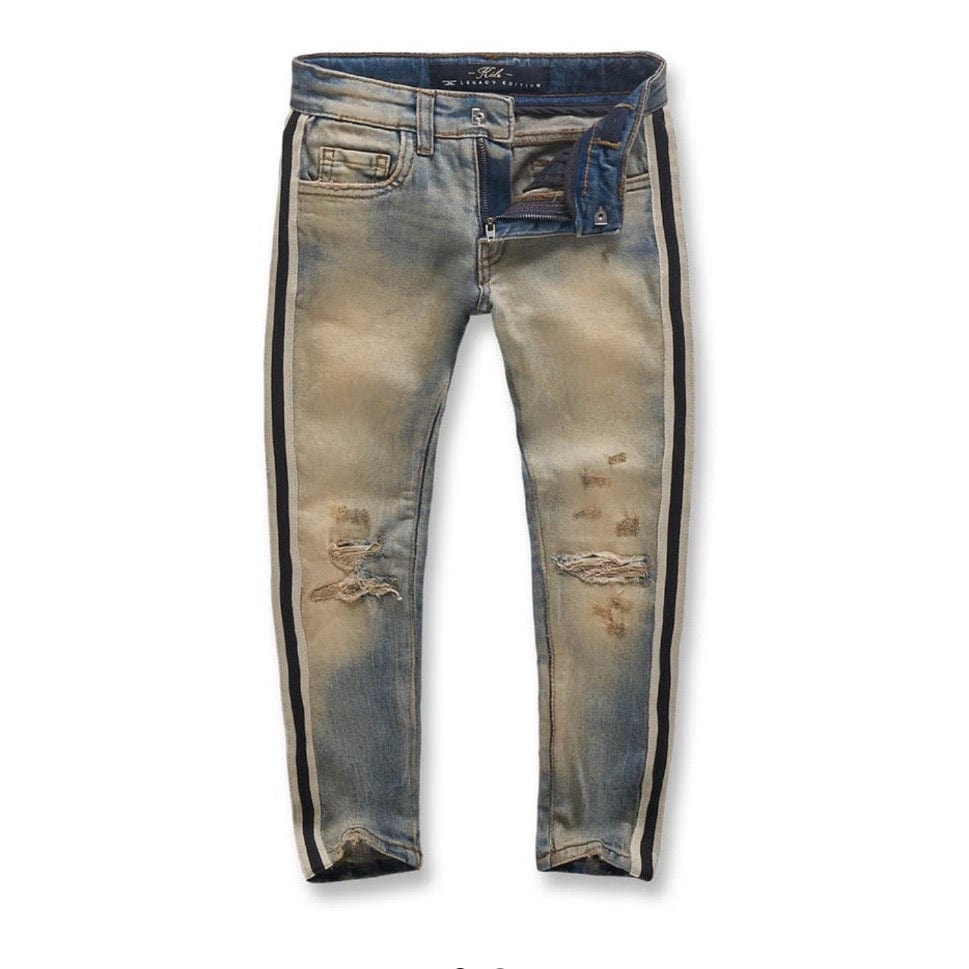 Kids Jordan Craig F1 Striped Jean (Desert Storm)