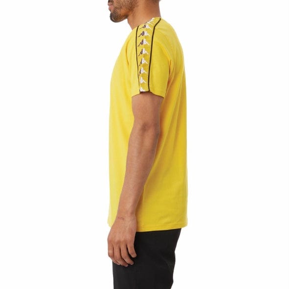 Kappa Authentic Bendoc T Shirt (Yellow/Violet-White/Black) 37155NW