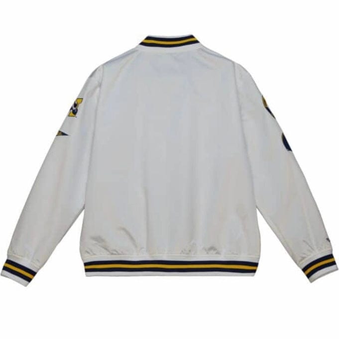 Mitchell & Ness University Of Michigan City Collections Satin Jacket (White)