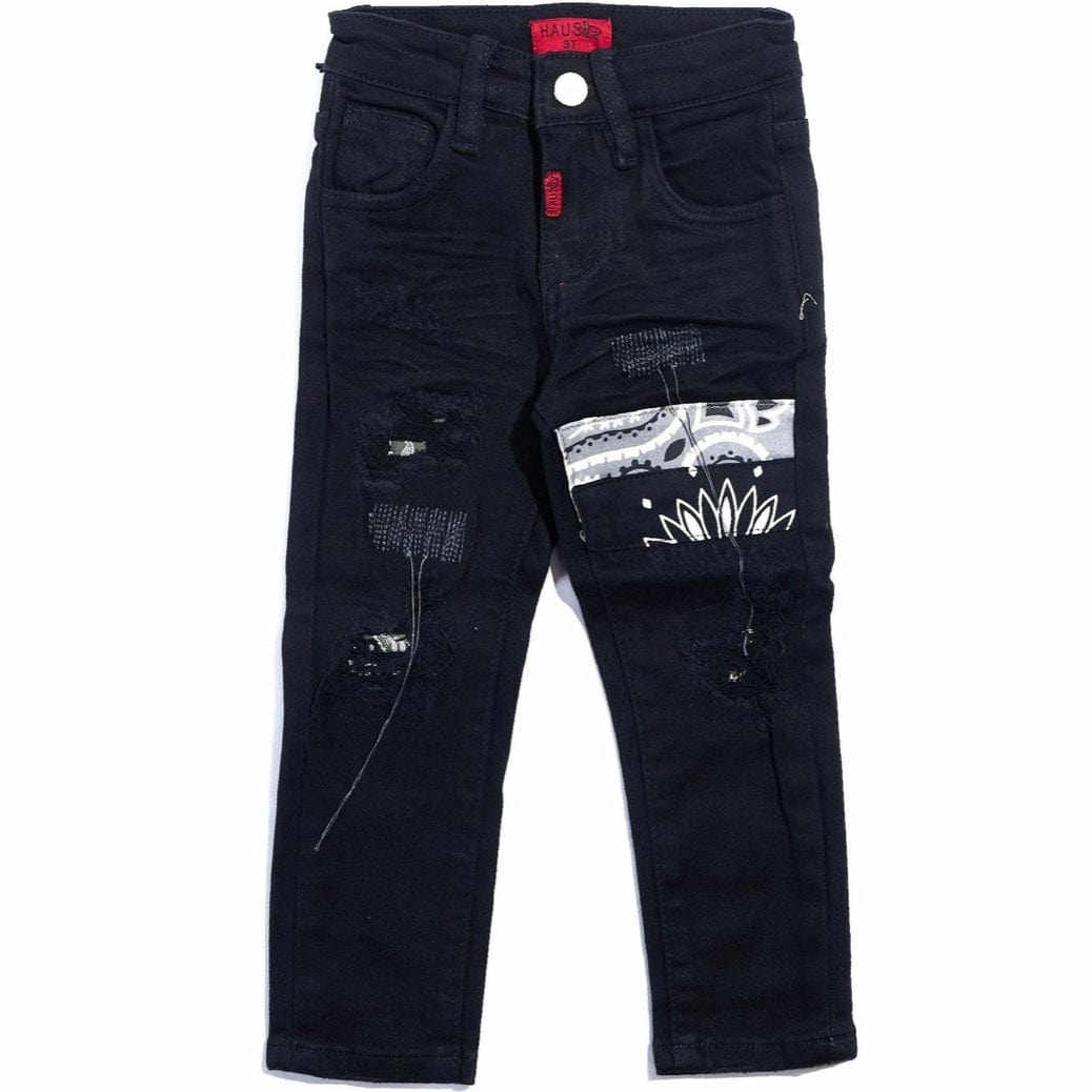 Haus Of Jr Sirius Denim (Black Patchwork) HOJF121-106