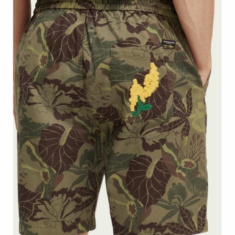 Scotch & Soda The Fave Printed Bermuda Short (Camo Flora Aop) 173459