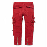 Boys Jordan Craig Cairo Cargo Pants (Red) 5642MB