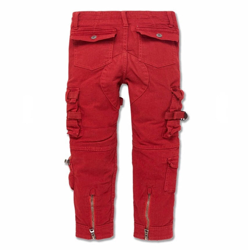 Boys Jordan Craig Cairo Cargo Pants (Red) 5642MB