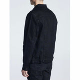 Crysp Bering Distressed Denim Jacket (Black) CRYH19-203