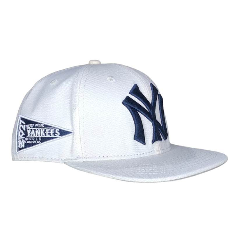 New York Yankees Retro Classic Wool Snapback Hat (Eggshell)