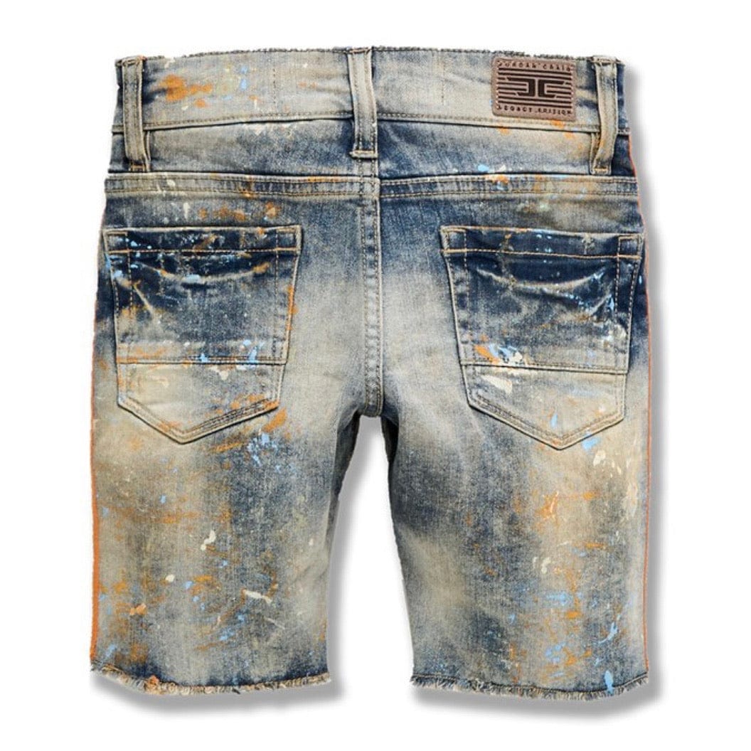 Kids Jordan Sparta Striped Denim Shorts (Desert Storm) J3168SK