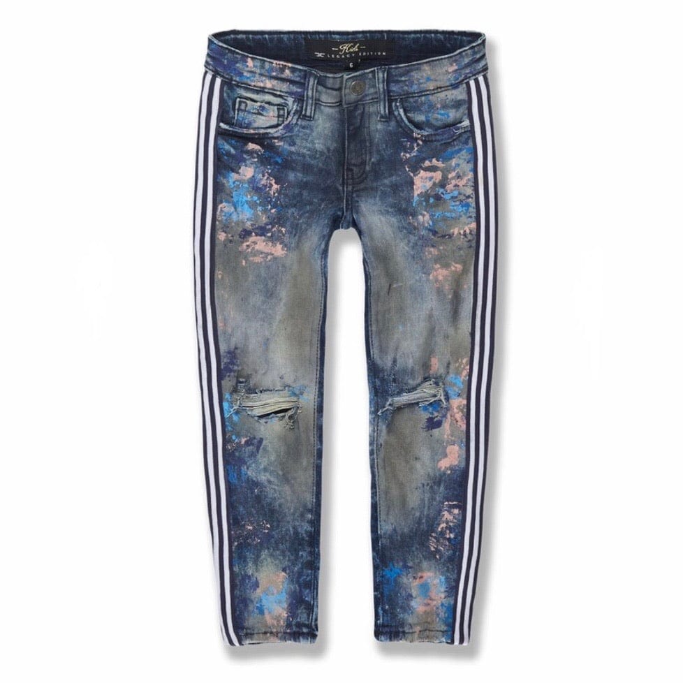 Kids Jordan Craig Sean Talladega Striped Denim Jeans (Electric Zoo) JM3419B