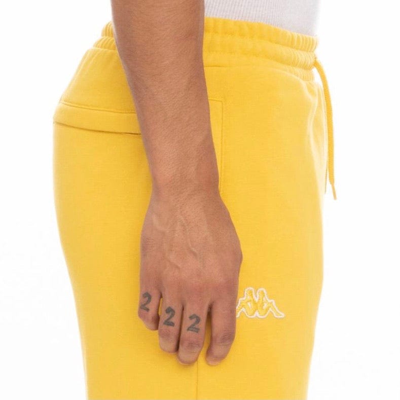Kappa Logo Fleece Mabok Shorts (Yellow)