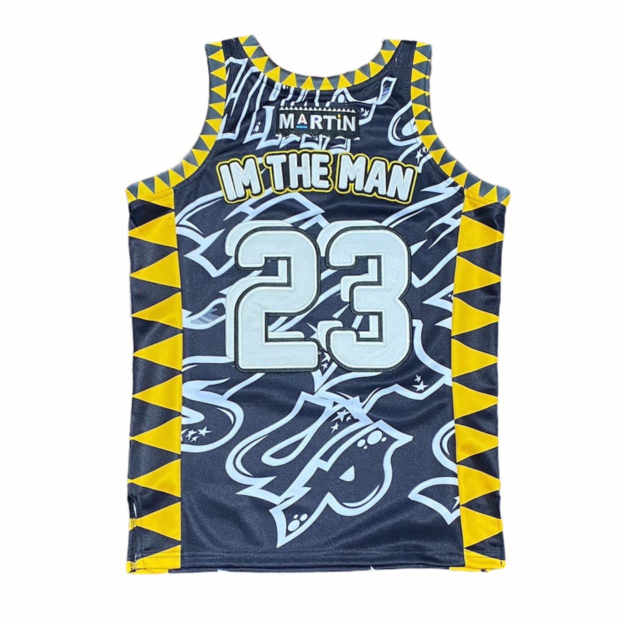 Headgear Spray Paint Martin Basketball Jersey (Black) HGC037