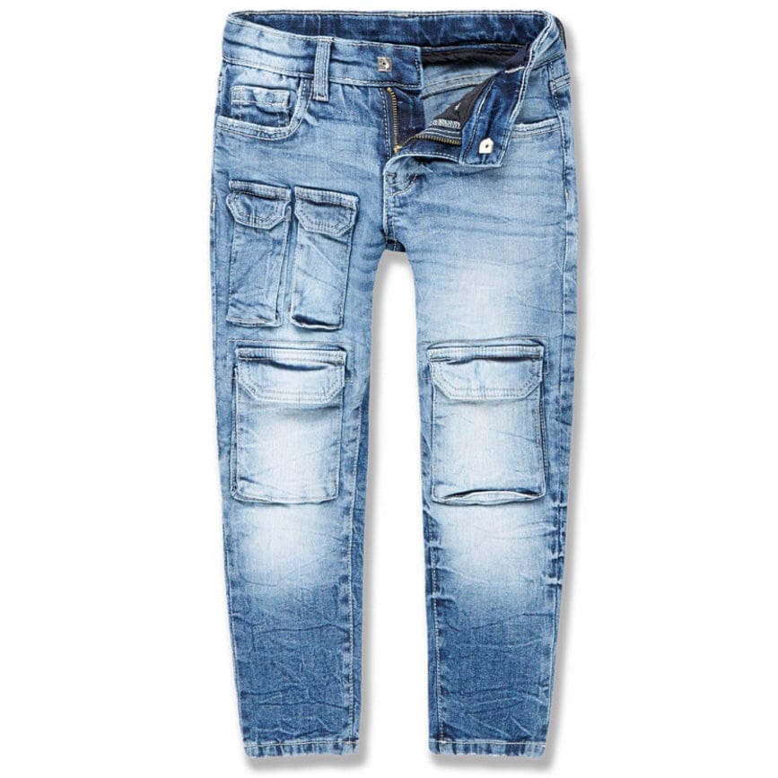 Boys Jordan Craig Hamilton Cargo Denim (Aged Wash) JS300TB