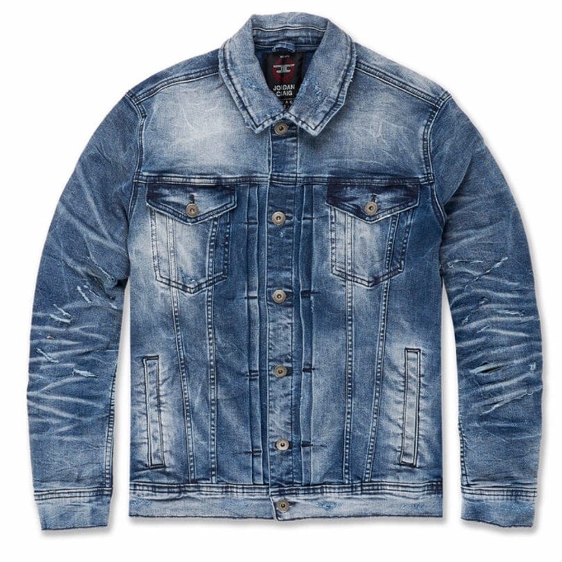 Jordan Craig Bayside Denim Trucker Jacket (Deep Blue) JJ350R