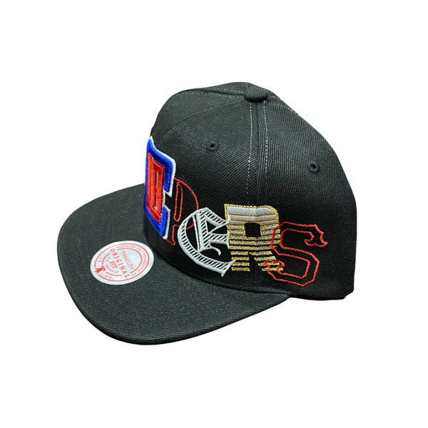 Mitchell & Ness Nba Los Angeles Clippers Hype Type Snapback (Black)