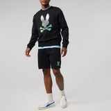Psycho Bunny Hindes Sweat Shorts (Black) B6R416T1FT