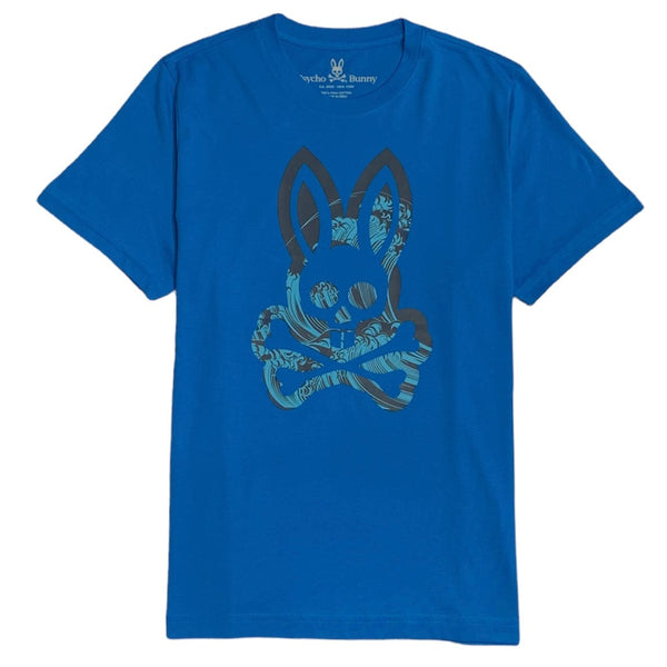 Psycho Bunny Thames Graphic Tee (Seaport Blue) B6U448T1PC