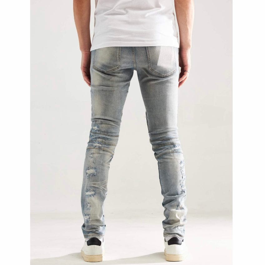 Embellish Lero Biker Denim Jean (Blue) EMBF121-115