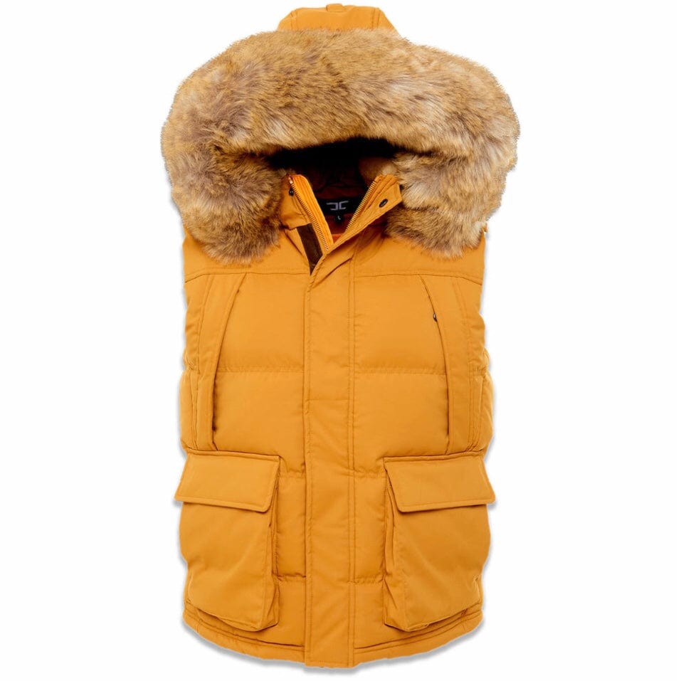 Jordan Craig Yukon Fur Lined Puffer Vest (Wheat) 9371V