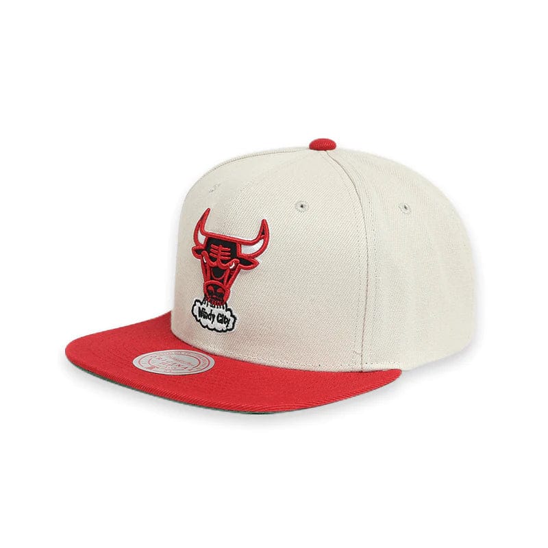 Mitchell & Ness Nba 35th Side Snapback Hwc Bulls (Off-White/Red)