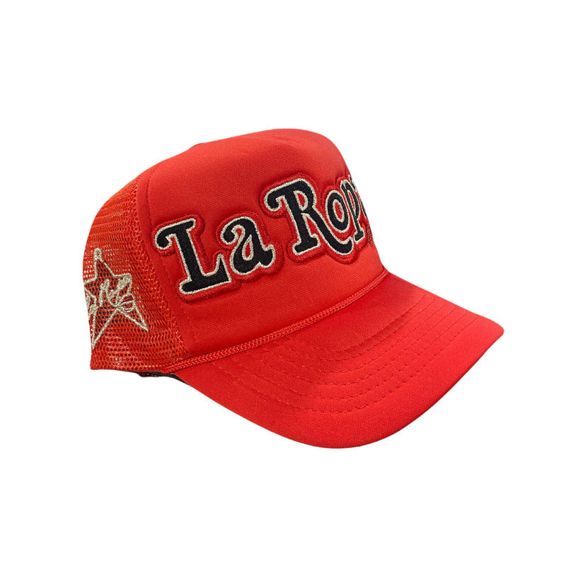 LA Trucker Hat Red, White, and Blue — Lassen Association